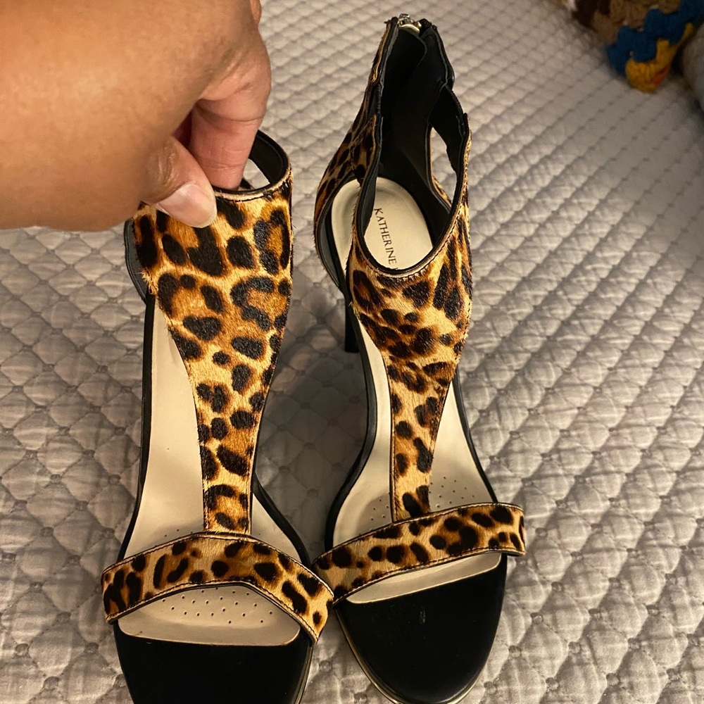 Leopard Print Stiletto Heels